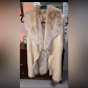 “The Row” Sample Sale Shearling Blonde Vest / Reversible / Genuine Shearling